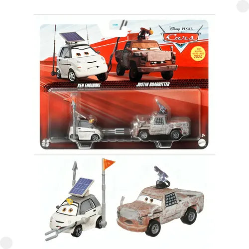 Set 2 masinute metalice Cars 1/55 - Ken Engimoki si Justin Roadritter