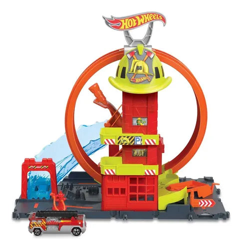 Pista Statia de pompieri Super loop - Hot Wheels