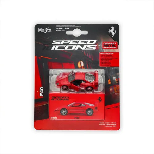 Ferrari F40 rosu Speed Icons - 1/64 Maisto