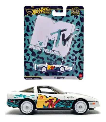 Masinuta Corvette 1984 mtv - 1/64 Hot Wheels Premium