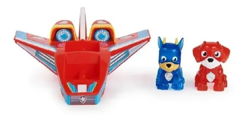 Set de joaca Paw Patrol - Avion cu figurine Chase si Marshall