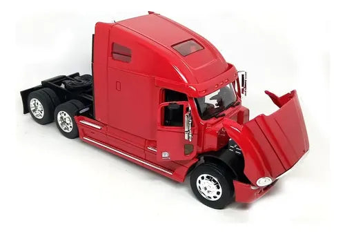 Camion Cap Tractor Freightliner Columbia rosu - 1/32 Welly