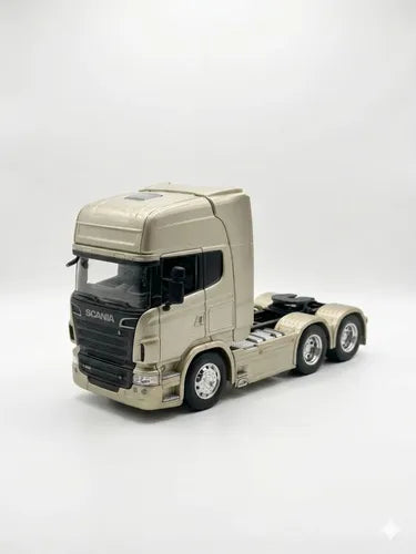Camion Cap Tractor Scania V8 R730 crem - 1/32 Welly