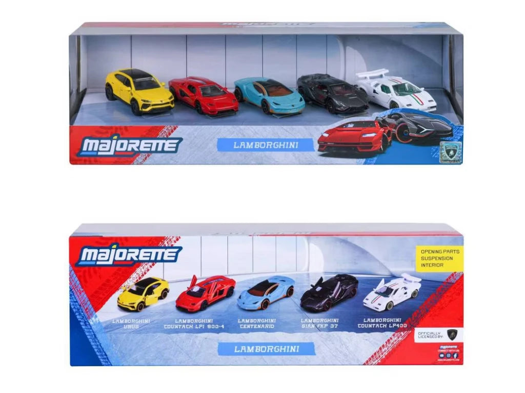 Set 5 masinute metalice Lamborghini - 1/64 Majorette