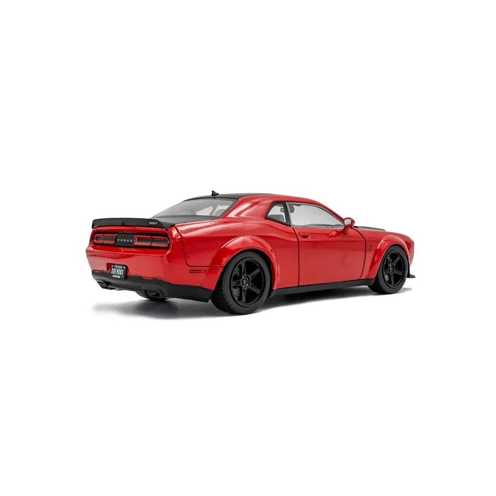 Dodge Challenger SRT Demon rosu/negru 2023 - 1/18 Solido