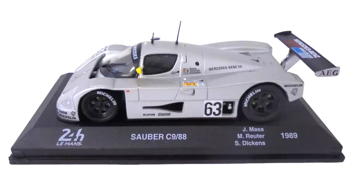 Sauber C9/88 #63 1989 cu vitrina plexiglass - 1/43 Altaya