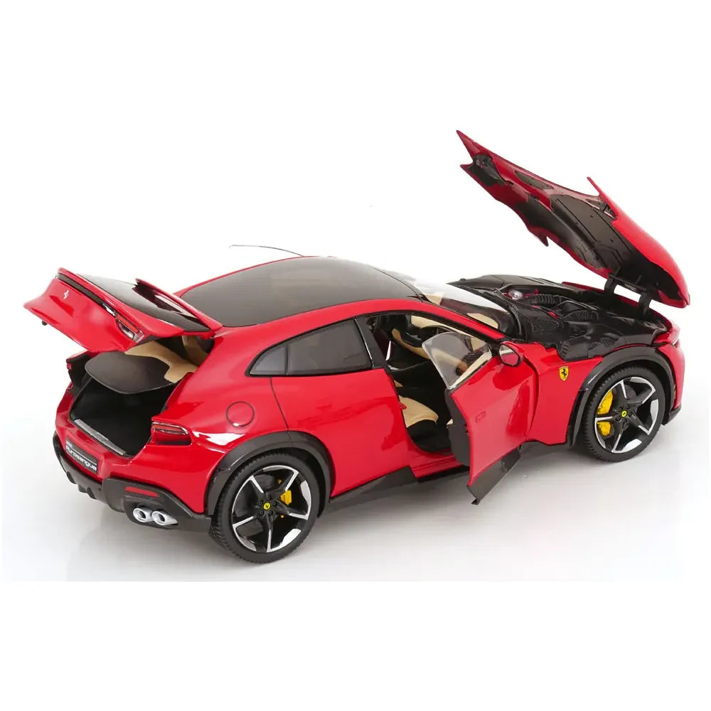 Ferrari Purosangue rosu cu interior crem - 1/18 Polistil
