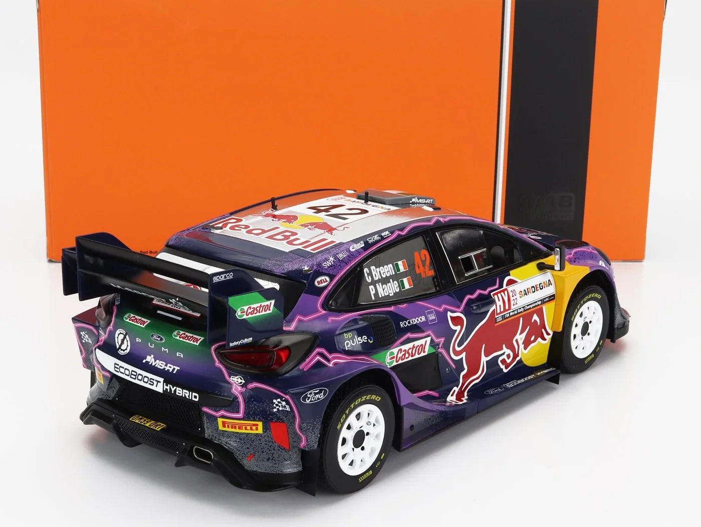 Ford Puma Rally 1 #42 Rally Sardegna 2022 - 1/18 Ixo Models