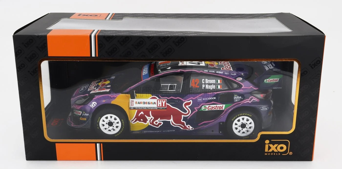 Ford Puma Rally 1 #42 Rally Sardegna 2022 - 1/18 Ixo Models