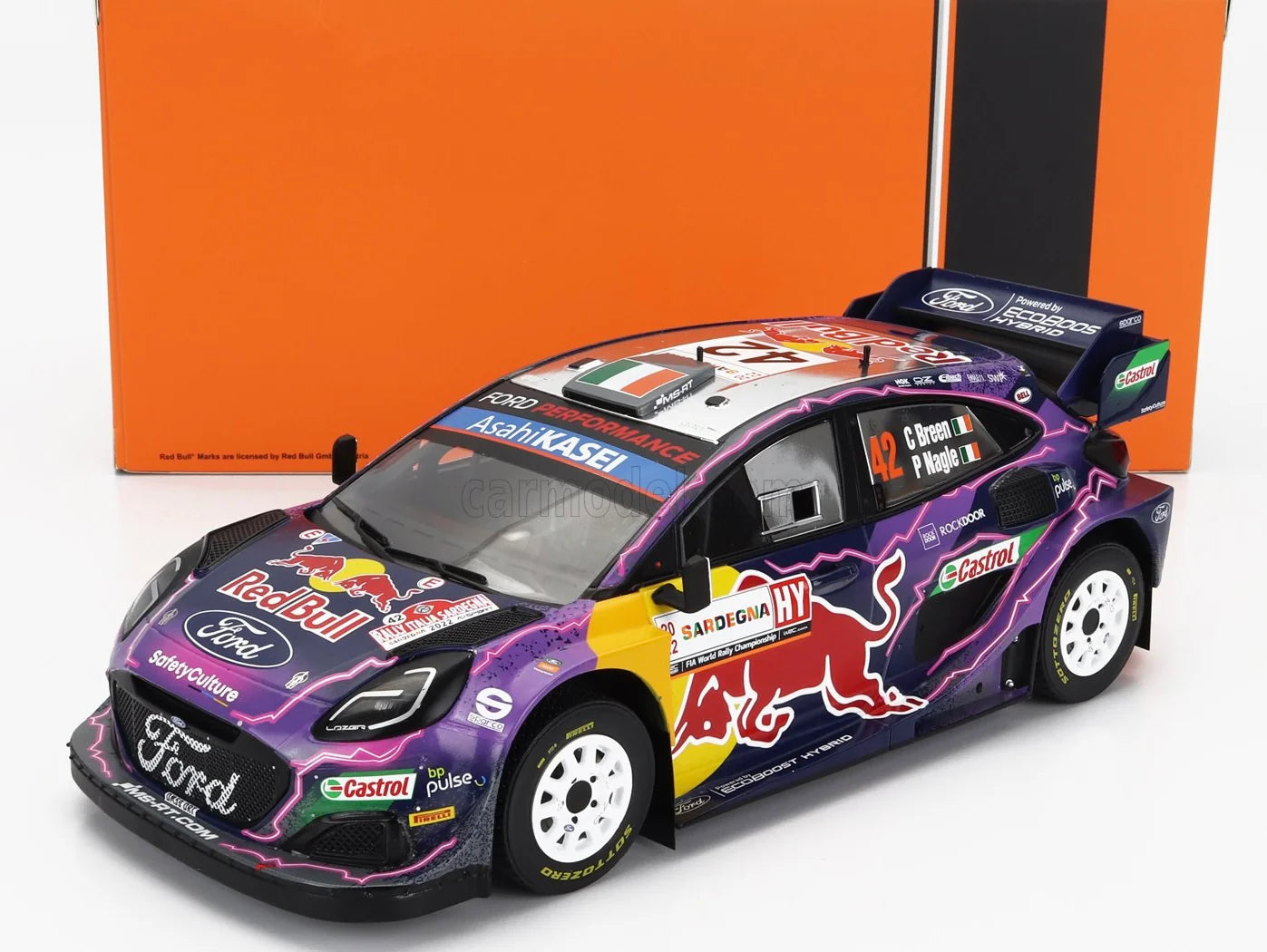 Ford Puma Rally 1 #42 Rally Sardegna 2022 - 1/18 Ixo Models