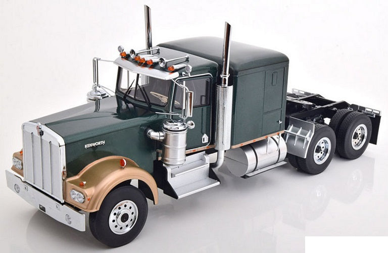 Camion Kenworth W900 truck dark green / gold metallic - 1/18 Road Kings