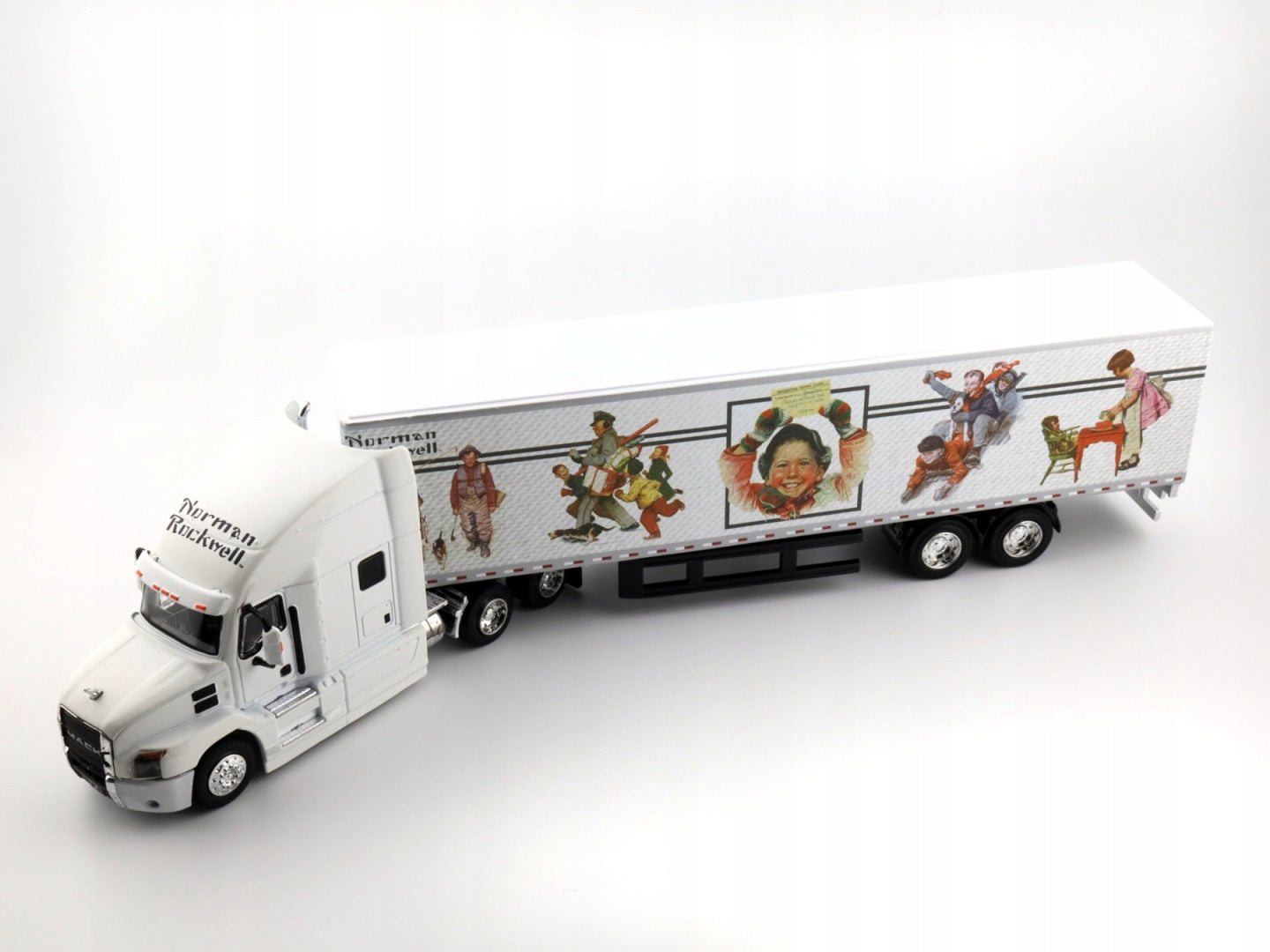 Cap tractor Mack Anthem 2019 cu remorca 29cm - 1/64 Greenlight