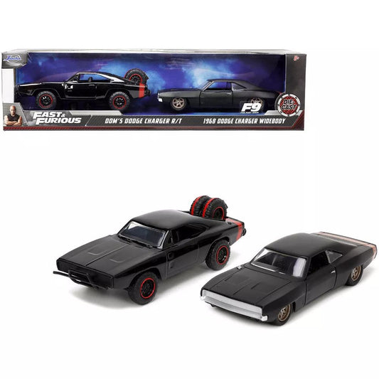 Set 2 masinute Fast And Furious - Dodge Charger R/T si Dodge Charger Widebody - 1/32 Jada