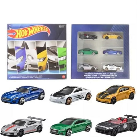 Set 6 masinute Hot Wheels European multipack - 1/64 Hot Wheels
