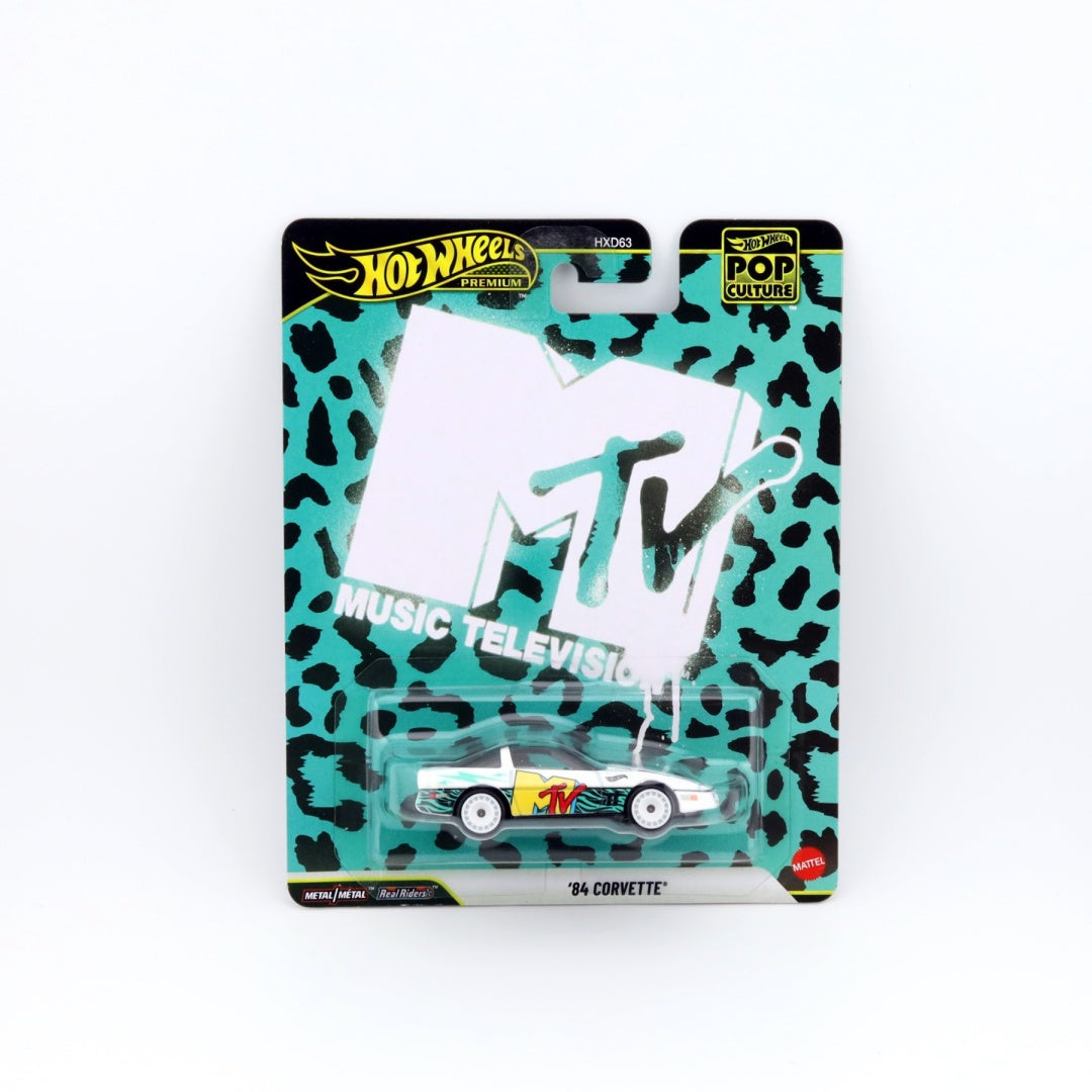 Masinuta Corvette 1984 mtv - 1/64 Hot Wheels Premium