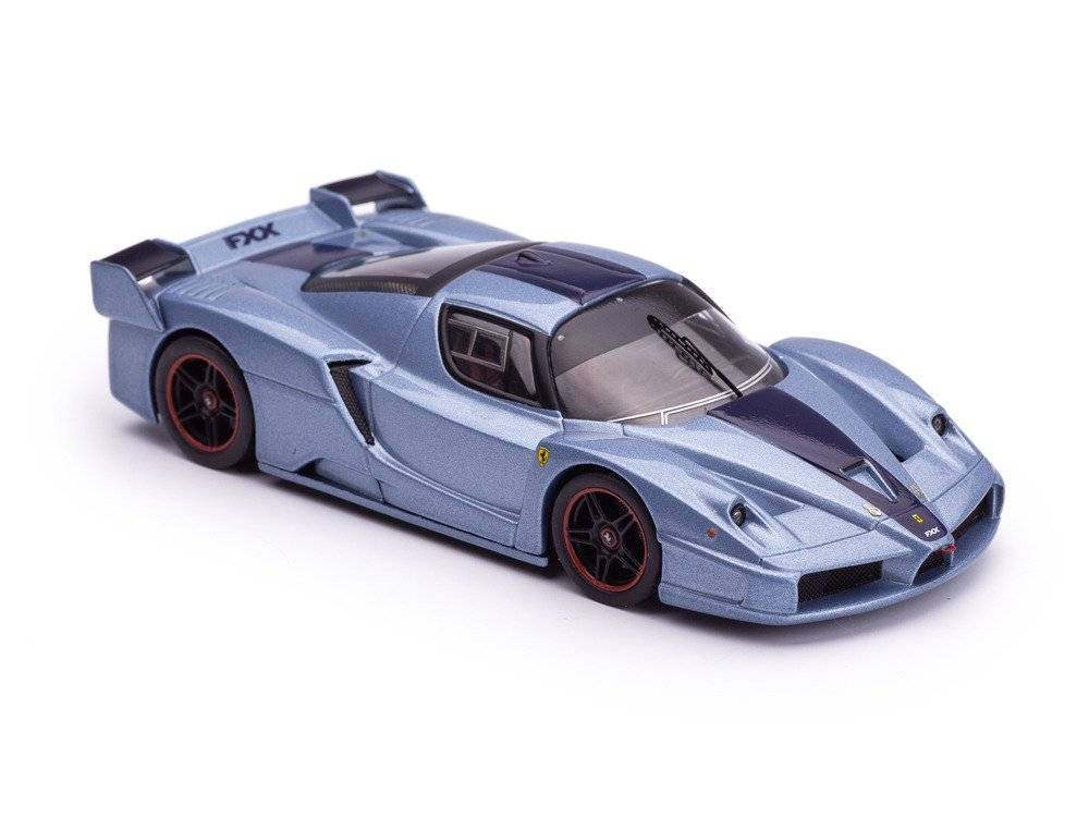 Ferrari Fxx bleu cu vitrina plexiglass - 1/43 Hot Wheels Elite