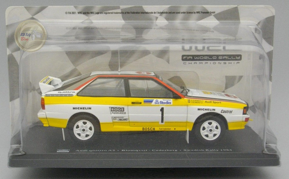Audi Quattro A2 #1 Blomqvist Cederberg Swedish Rally 1984 - 1/24 Altaya