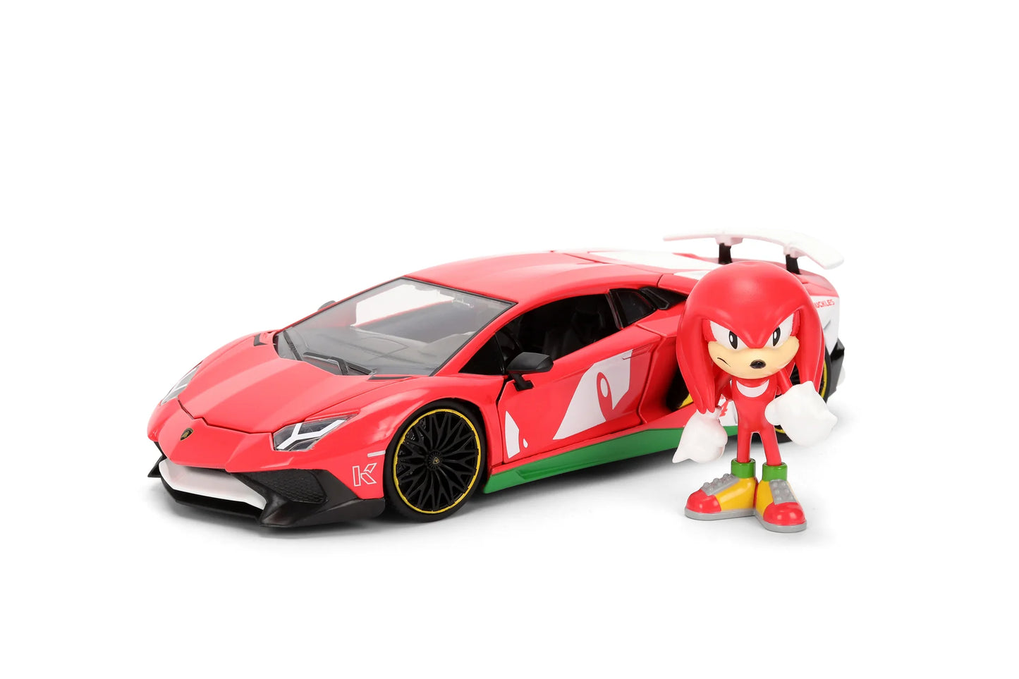 Lamborghini Aventador SV cu figurina Sonic The Hedgehog - 1/24 Jada