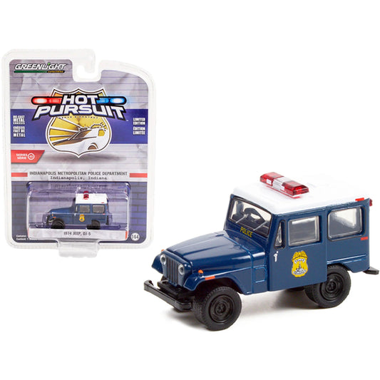 Jeep DJ-5 1974 Indianapolis Metropolitan Police Department - 1/64 Greenlight