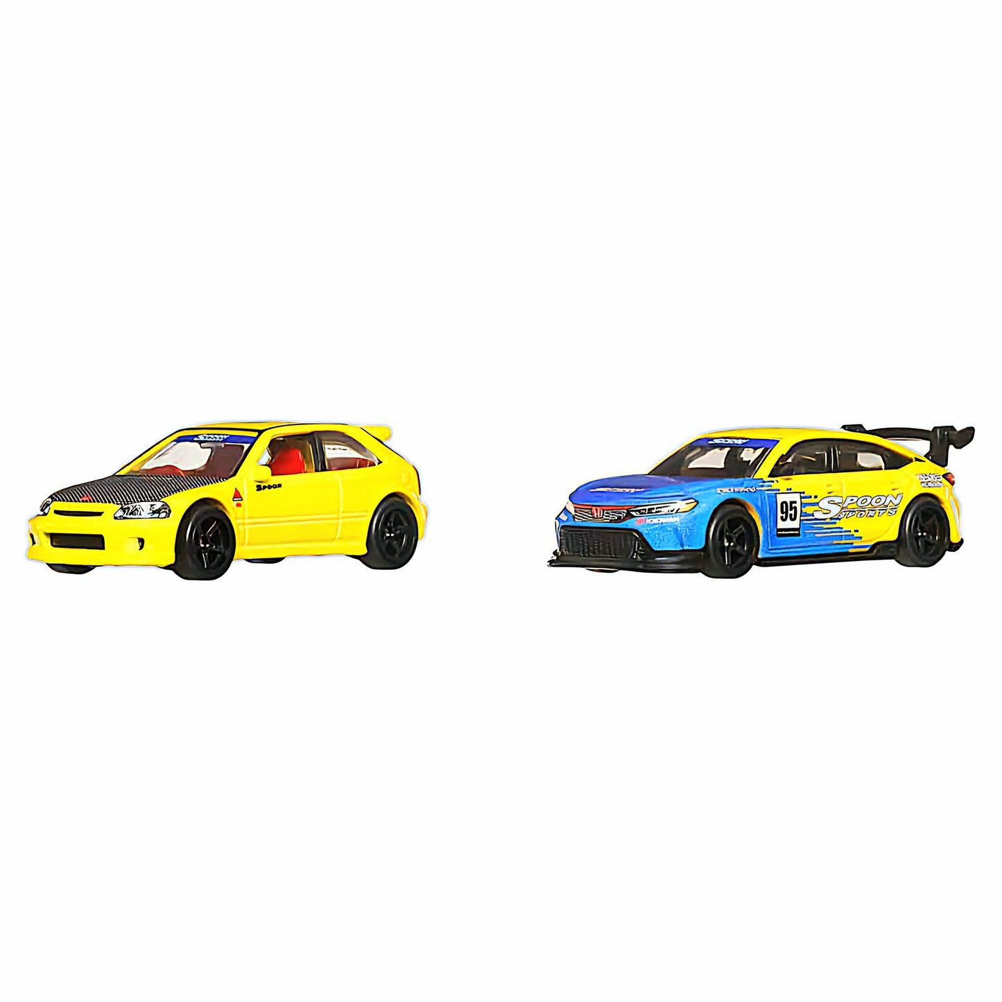 Set 2 machete Honda Civic Type R 1999 si Honda Civic Type R #95 - 1/64 Hot Wheels Premium