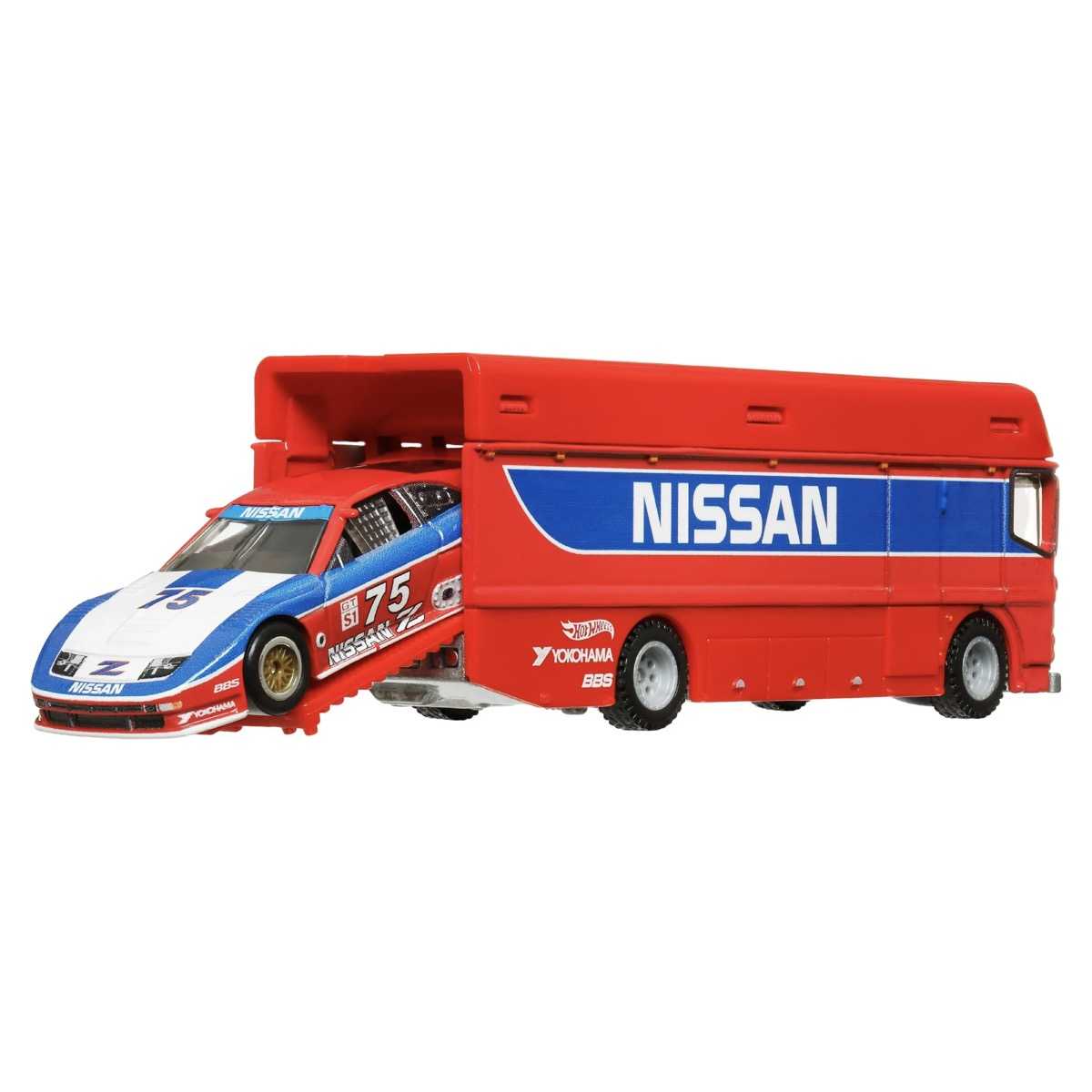 Set 2 masinute - Camion Euro Hauler si Nissan 300 ZX GTS - 1/64 Hot Wheels Premium