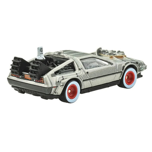 Masinuta Delorean Back to the Future III Time Machine 1955 - 1/64 Hot Wheels Premium