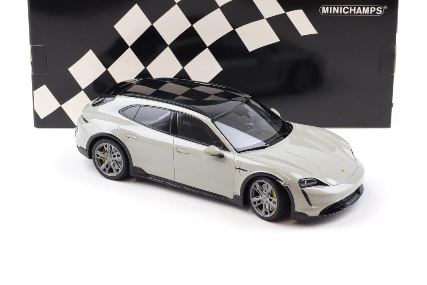 Porsche Taycan CUVTurbo S 2021 gri 1/450 piese -  1/18 Minichamps