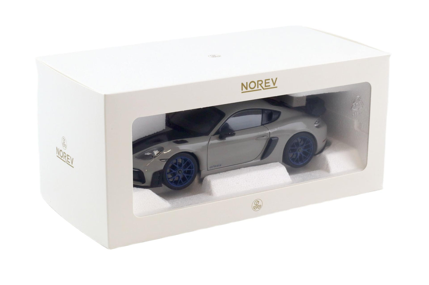 Porsche Cayman GT4 RS 2023 weissach pack chalk - 1/18 Norev