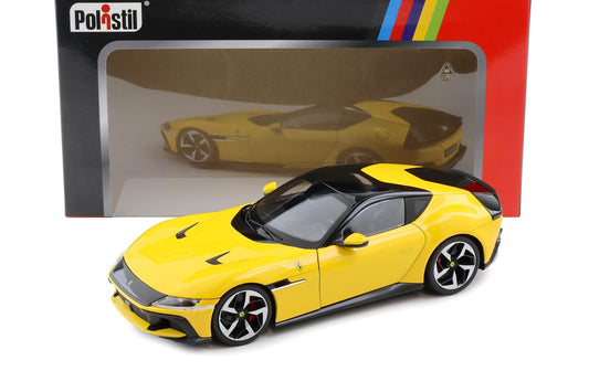 Ferrari 12 Cilindri galben - 1/18 Polistil