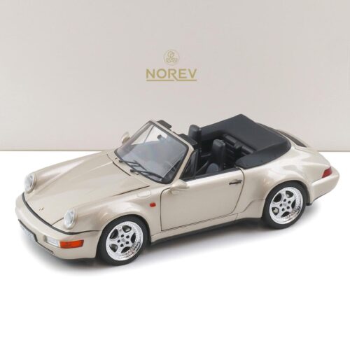 Porsche 911 Carrera 2 Turbo Look Cabriolet 1992 zermattsilber - 1/18 Norev