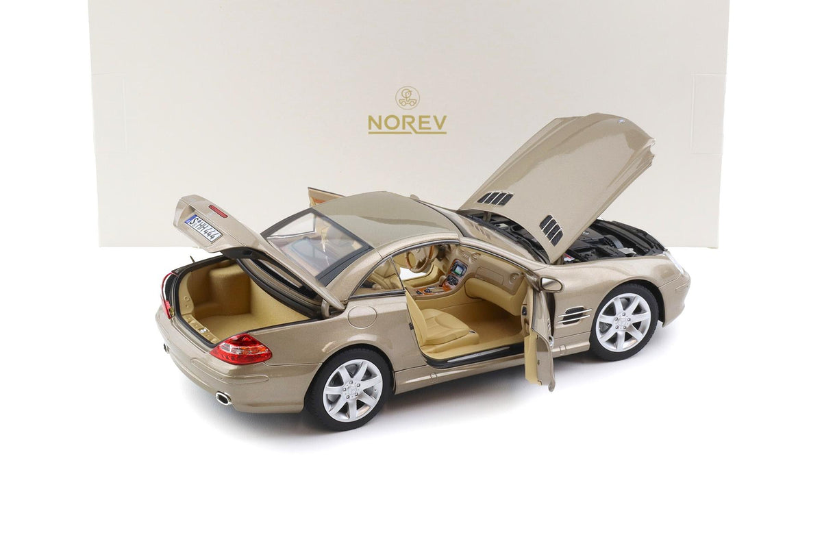 Mercedes-Benz SL 500 2003 Type R230 travertin beige metallic - 1/18 Norev