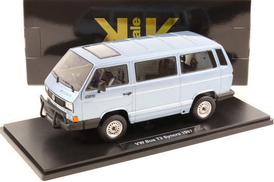 VW Bus T3 Syncro 1987 bleu - 1/18 KK-Scale