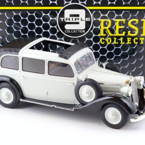 Mercedes-Benz 260D Pullman Landaulet 1936 gri/negru - 1/18 Triple9
