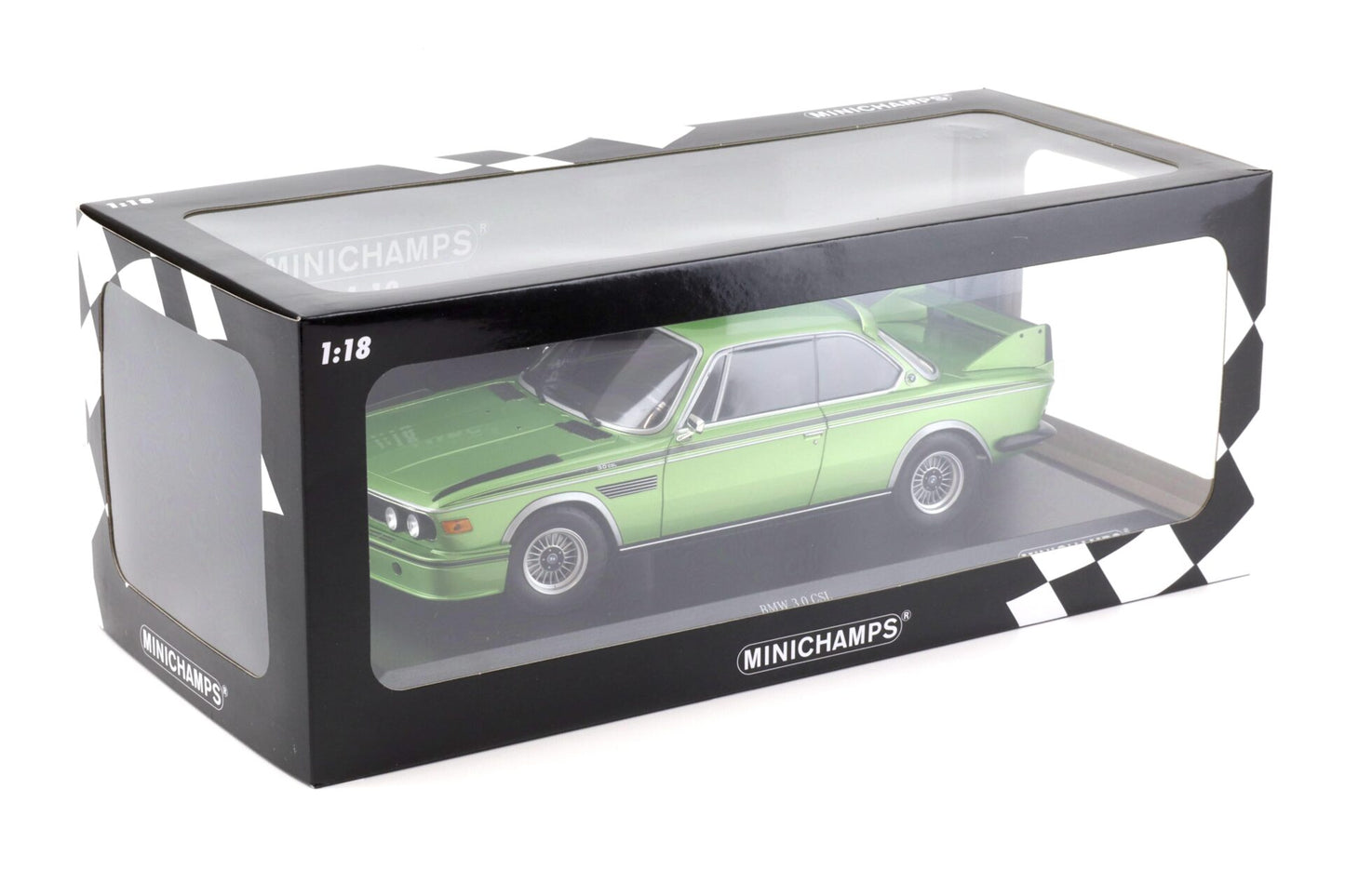 BMW 3.0 Csl 1973 verde 1/450 piese - 1/18 Minichamps