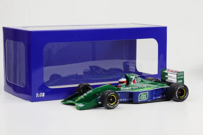 Formula 1 Jordan J191 #32 M.Schumacher Belgium GP 1991 in cutie - 1/18 Werk83