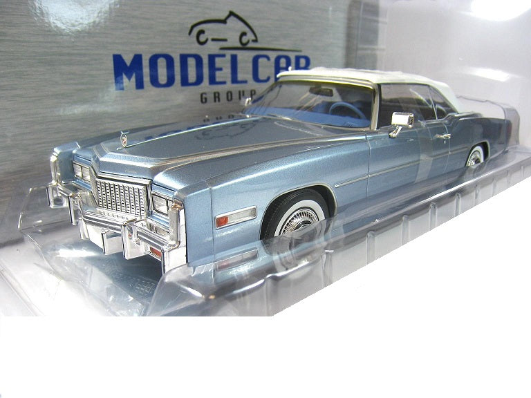 Cadillac Eldorado Convertible light blue 1976 - 1/18 Model Car Group