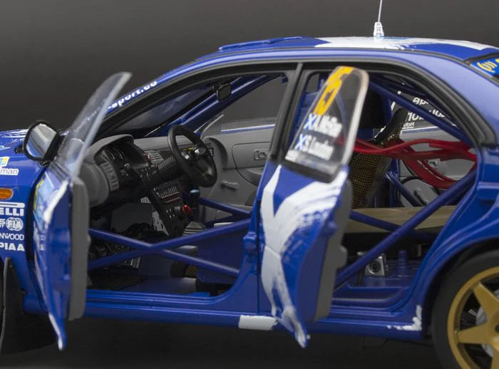 Subaru Impreza 555 #15 Alister McRae/Stuart Loudon Logiman Mythical Cars Rally 2023 - 1/18 Sun Star
