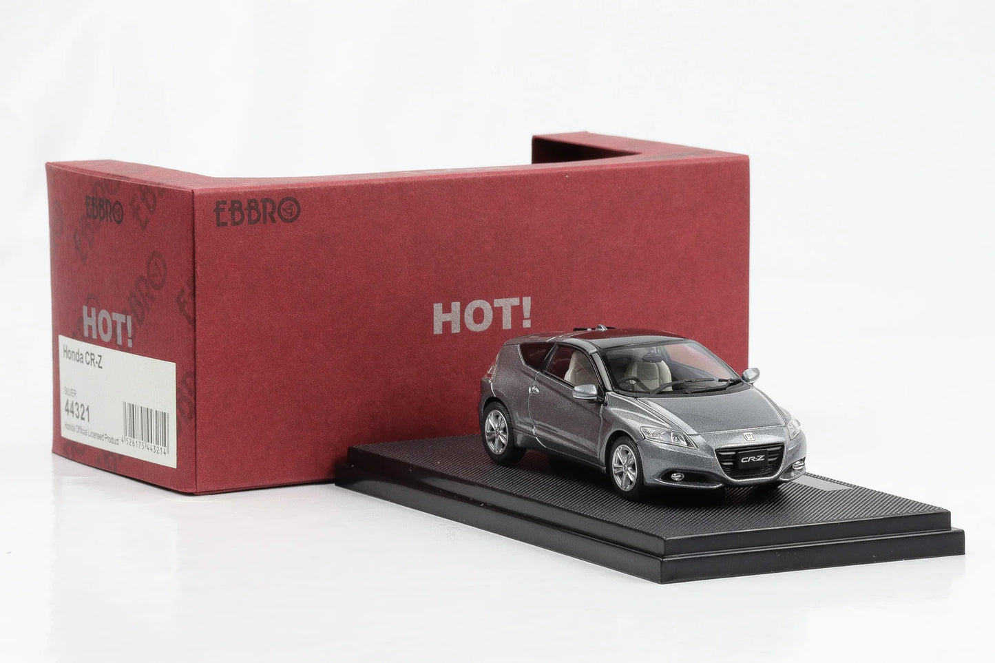 Honda CR-Z gri cu vitrina plexiglass - 1/43 Ebbro