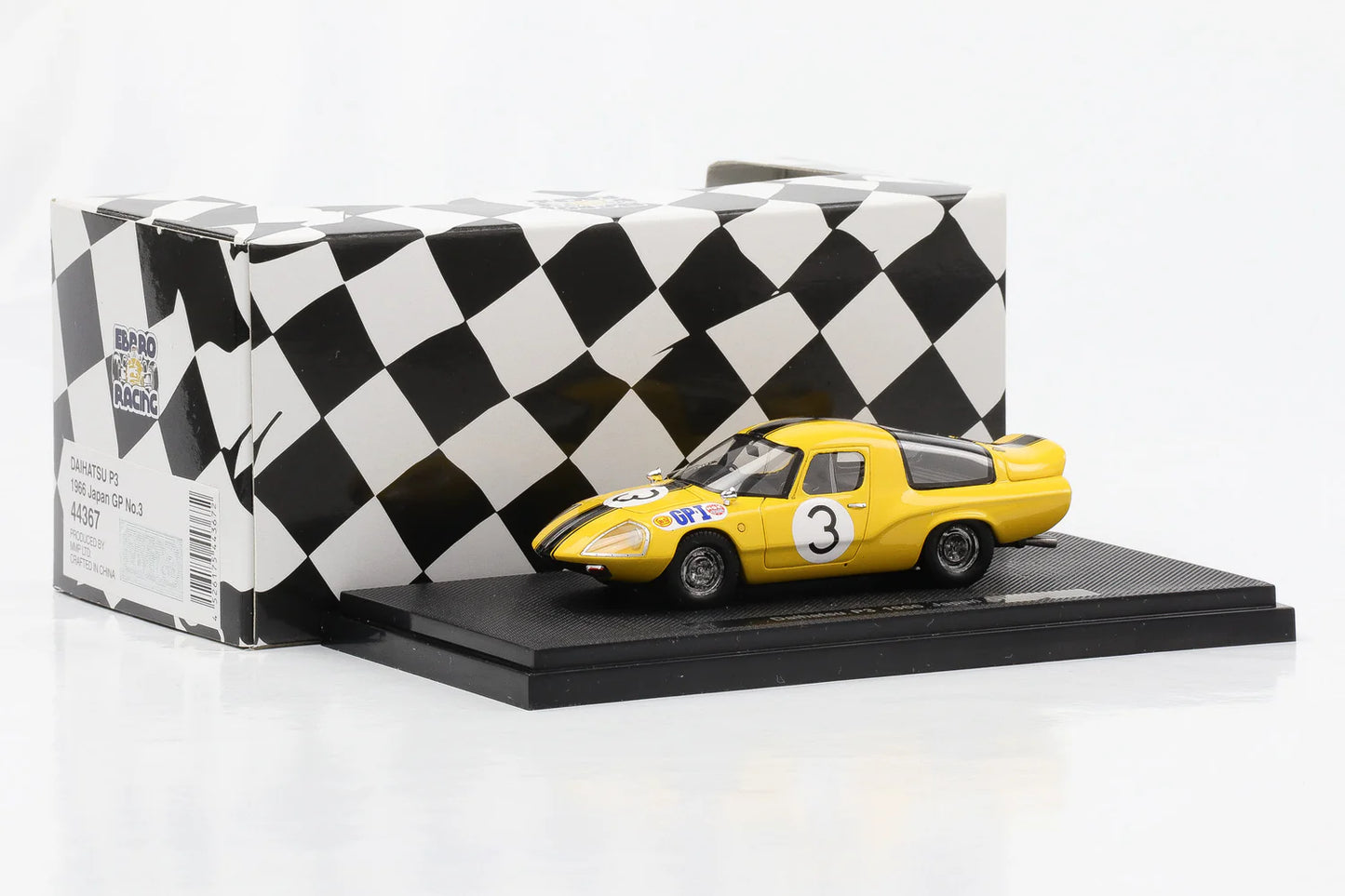Daihatsu P3 1966 Japan GP #3 cu vitrina plexiglass - 1/43 Ebbro