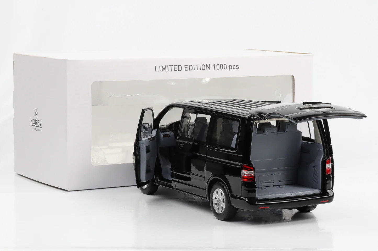 Volkswagen Multivan T5 2003 negru 1/1000pcs - 1/18 Norev