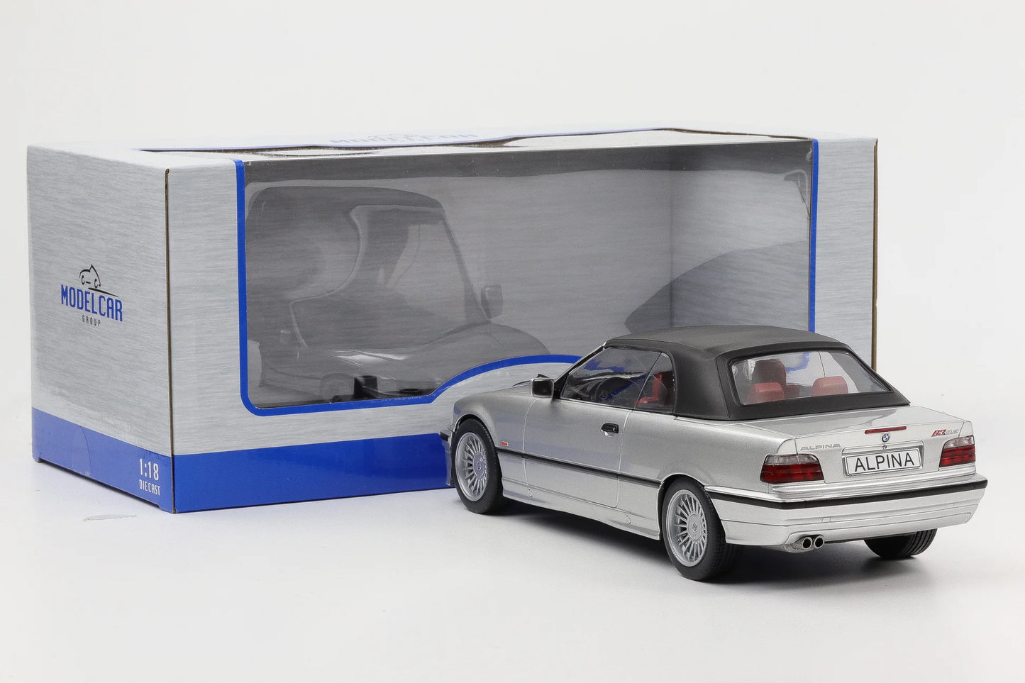 BMW Alpina B3 3.2 Convertible Silver - 1/18 Model Car Group