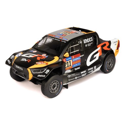 Toyota GR DKR Hilux Evo #211 L.Henk - C.Brett 2nd Rally Dakar 2025 - 1/18 Ixo Modelcars