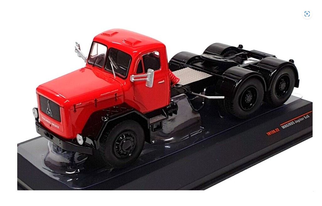 Camion Cap Tractor Magirus Jupiter 6x6 cu vitrina plexiglass - 1/43 Ixo Models