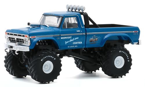 Ford F-250 Monster Truck 1974 Midwest four wheel drive - 1/18 Greenlight