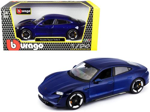 Porsche Taycan Turbo S bleumarin - 1/24 Bburago