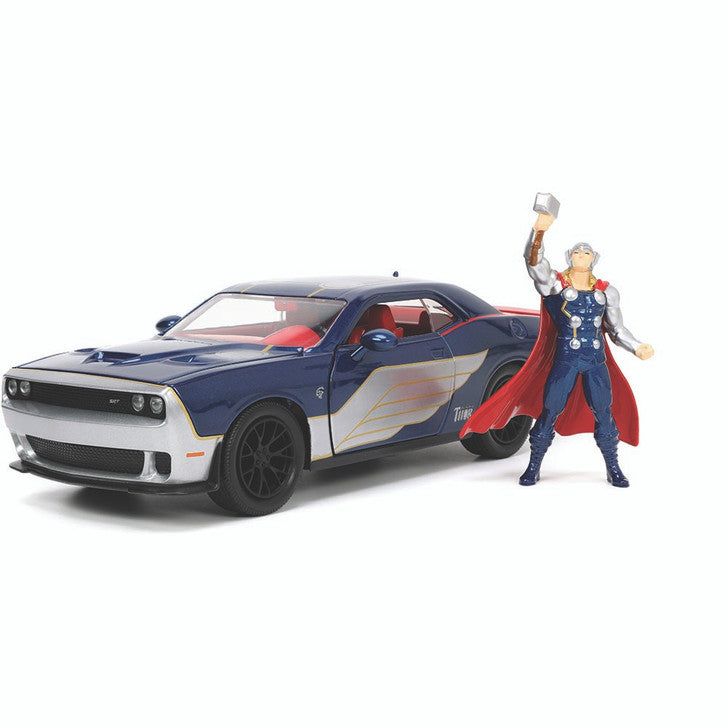Dodge Challenger 2015 Hellcat cu figurina Thor - 1/24 Jada