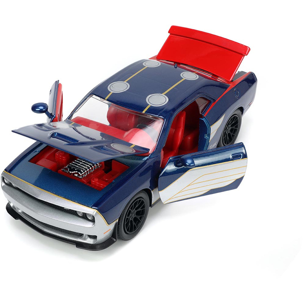Dodge Challenger 2015 Hellcat cu figurina Thor - 1/24 Jada