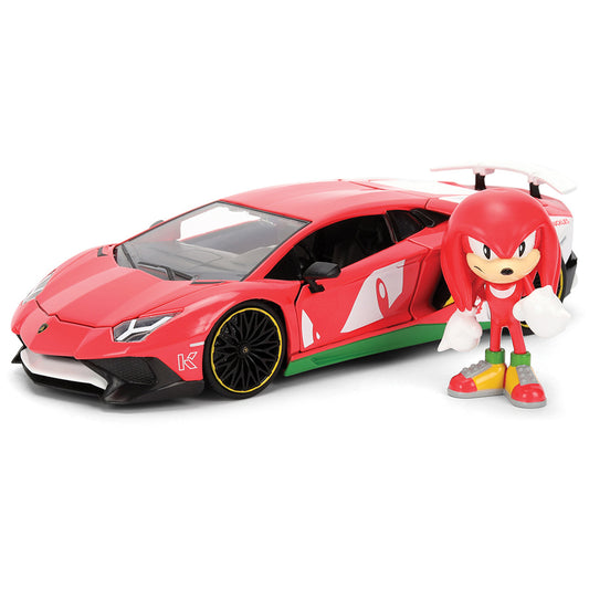 Lamborghini Aventador SV cu figurina Sonic The Hedgehog - 1/24 Jada