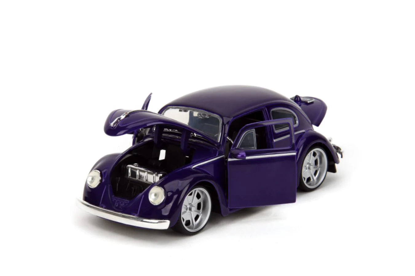 Volkswagen Beetle cu figurina Wednesday - 1/24 Jada
