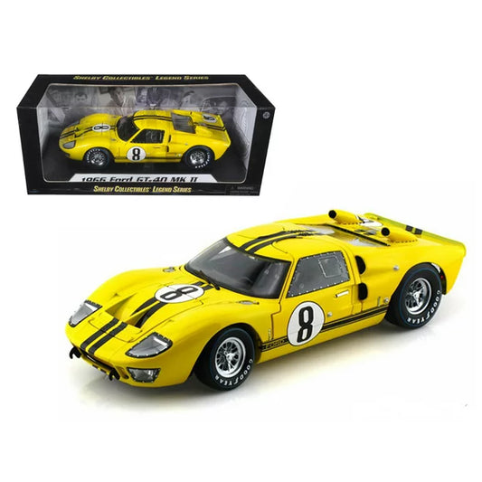 Ford GT-40 MK II 1966 Nr.8 galben - 1/18 Shelby Collectibles
